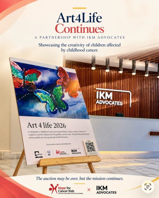 Art4Life continues, because the mission never stops. We are grateful to @ikmadvocates for their continued partnership with Hope for Cancer Kids and for showcasing the children’s Art4Life pieces at their offices, creating an opportunity for visitors to view and appreciate their creativity.

Through Art4Life, children affected by childhood cancer have a space for self-expression, while the sale of their artwork helps us raise funds to continue supporting children and families throughout their cancer journey.

Although The Butterfly Effect 2026 has come to a close, the mission continues. We invite you to visit IKM Advocates’ offices, explore the collection and consider taking a piece home. Every purchase helps sustain this work and extend our support to more children and families.

Thank you, IKM Advocates, for helping share the children’s artwork with a wider audience and for continuing to stand alongside the families we serve. 🎗️💛

Cure for every child. Care for every family.

#TheButterflyEffect2026 #Art4Life #HopeForCancerKids #ChildhoodCancer #ChildhoodCancerAwareness